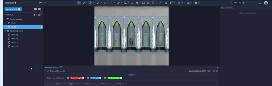 Interface Smart3 de métrologie SEM/TEM